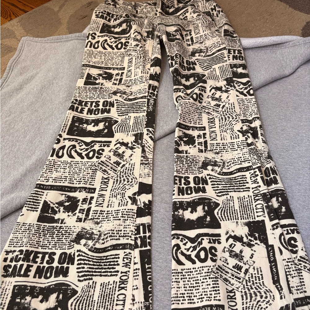 Garage Denim Low Rise Jeans - Black and White